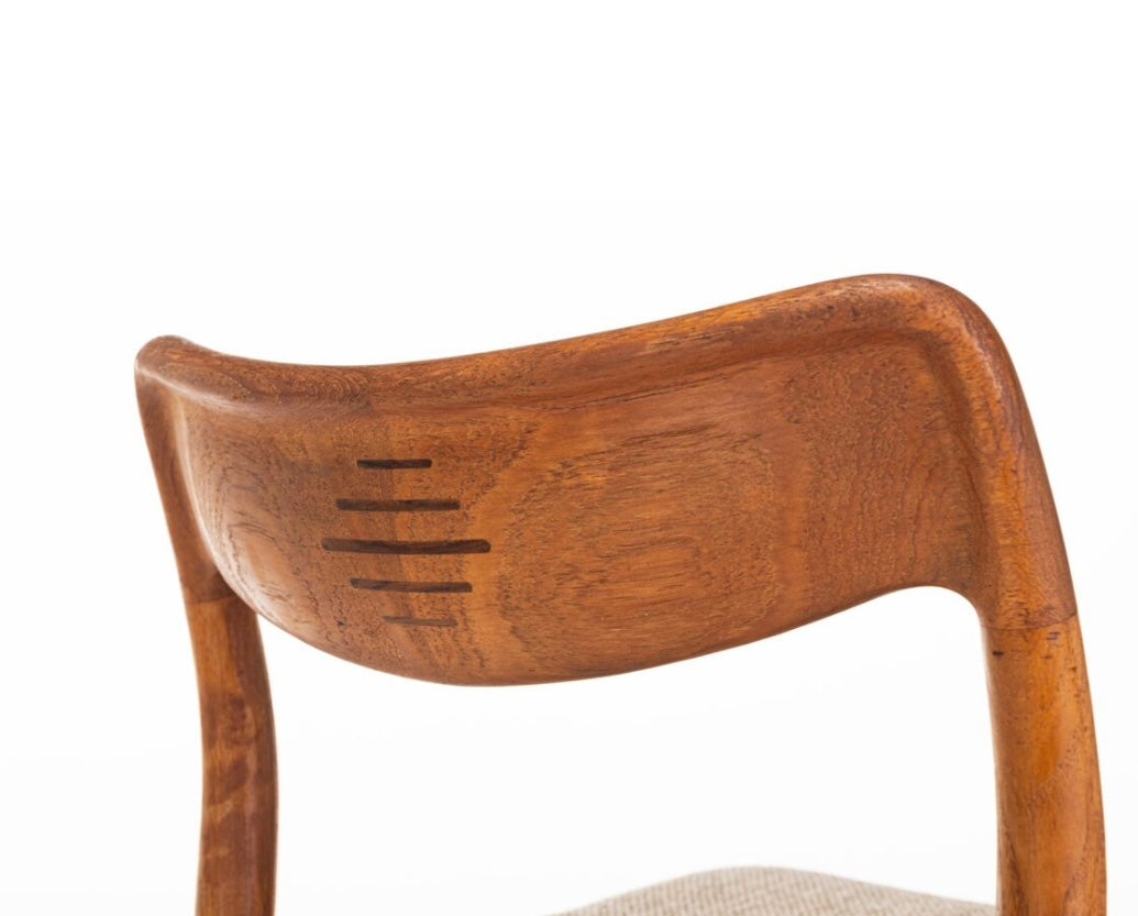 Suite de 4 chaises de Johannes Andersen pour Uldum Mobelfabrik, Danemark 1960