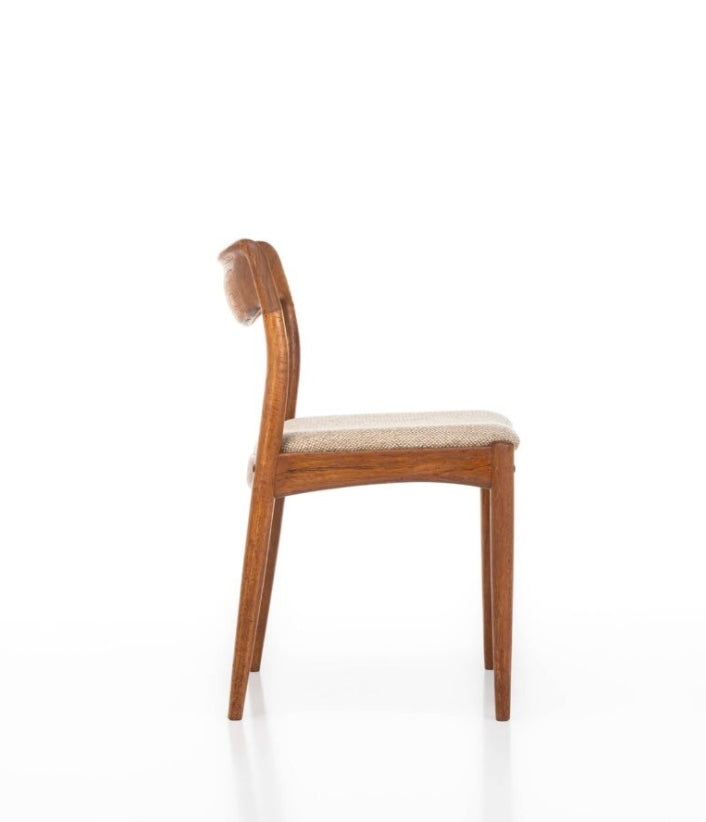 Suite de 4 chaises de Johannes Andersen pour Uldum Mobelfabrik, Danemark 1960