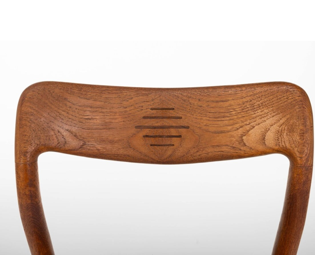 Suite de 4 chaises de Johannes Andersen pour Uldum Mobelfabrik, Danemark 1960