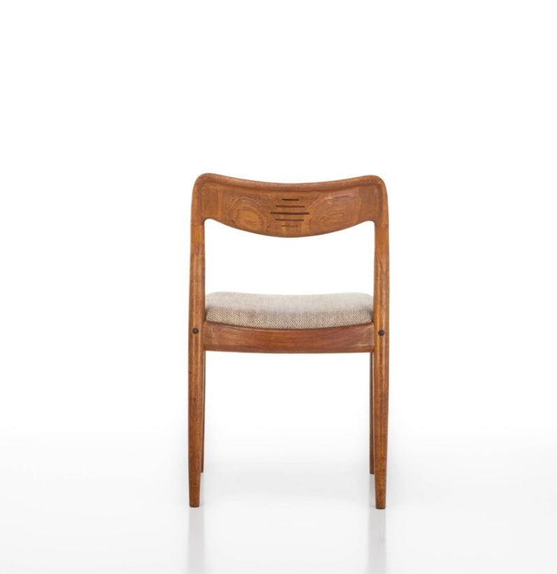 Suite de 4 chaises de Johannes Andersen pour Uldum Mobelfabrik, Danemark 1960