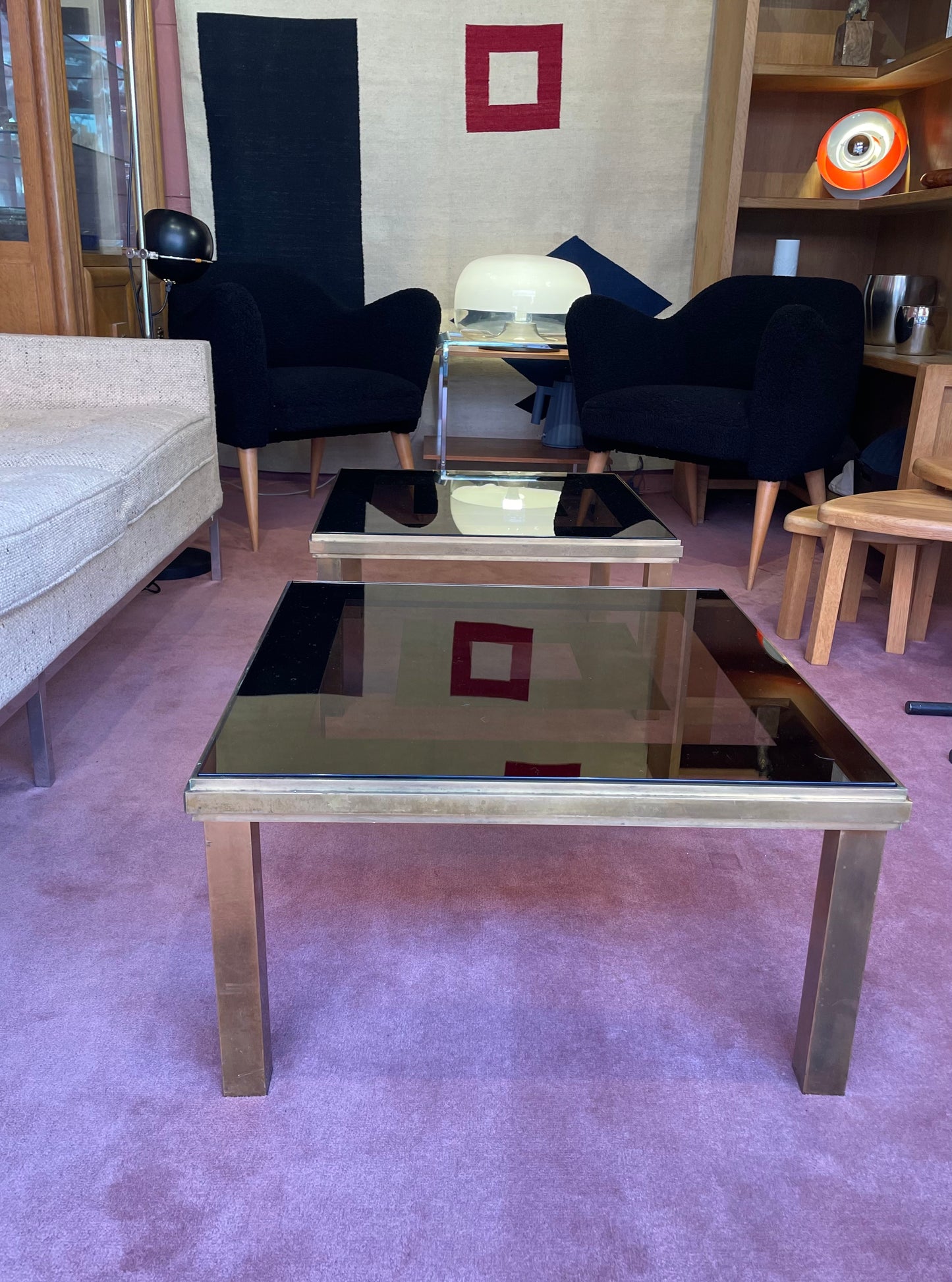 Paire de tables basses 70'