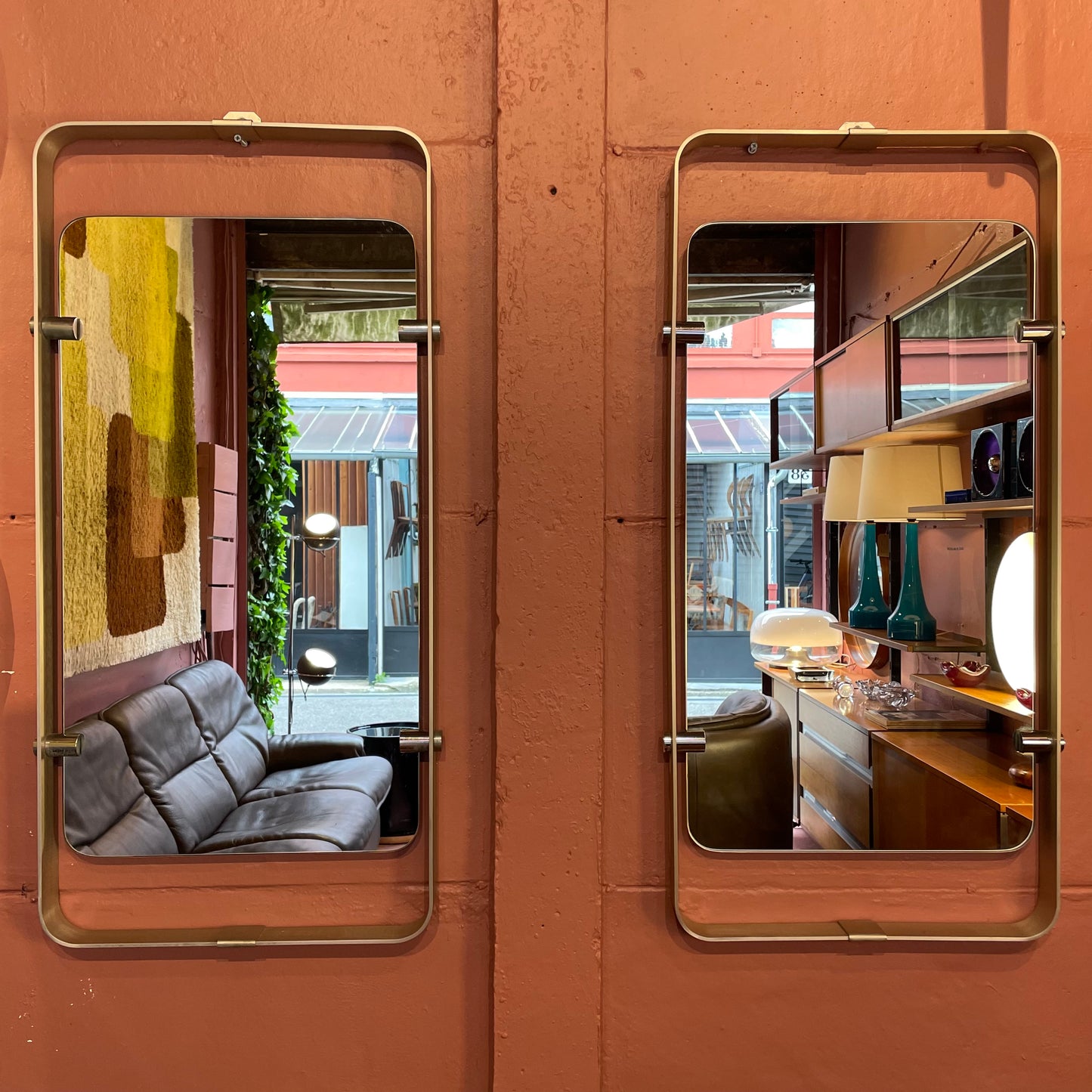 Paire de miroirs italiens