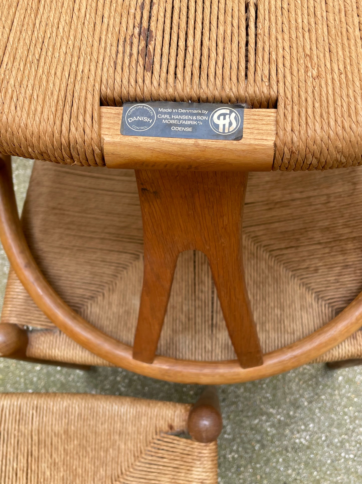Set de 6 Wishbone chairs ou Y-chair CH24 - Hans Wegner